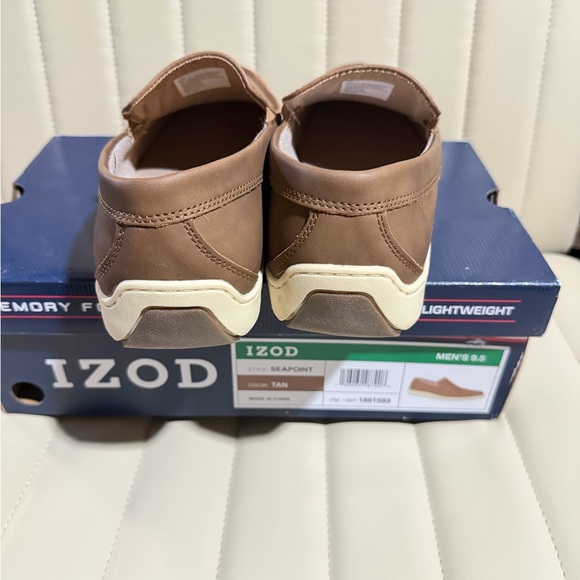 IZOD Men's size 13 Tan Slip-On Shoes - Picture 4 of 6